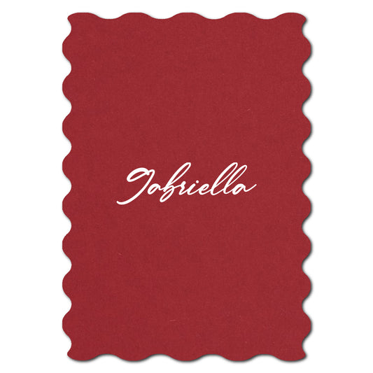 Individually Personalized Wedding Prints on Diecut Cardstock - Shape P231