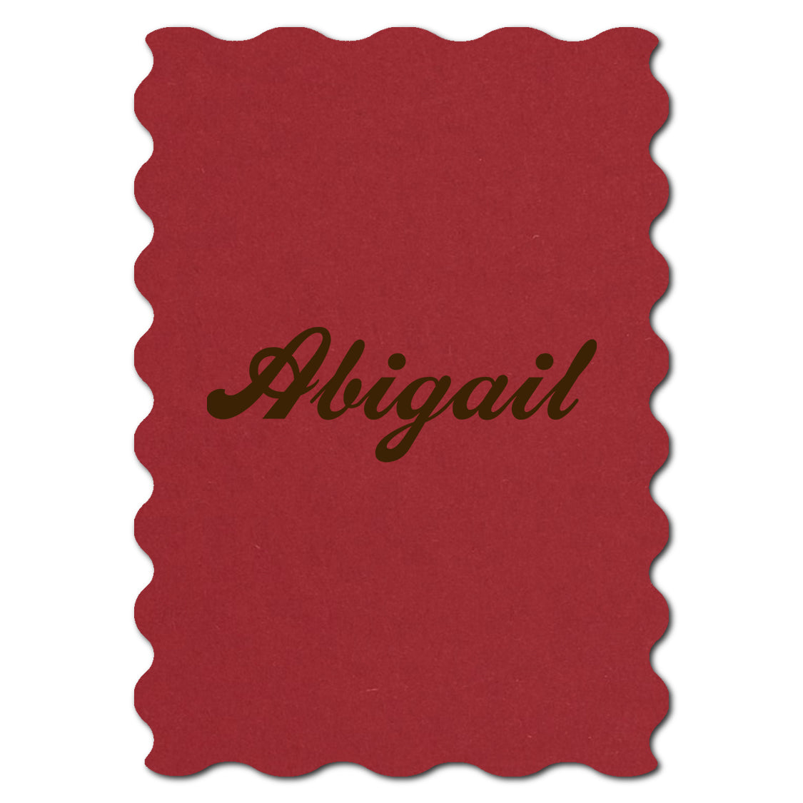 Individually Personalized Wedding Prints on Diecut Cardstock - Shape P231