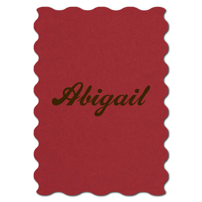 Individually Personalized Wedding Prints on Diecut Cardstock - Shape P231