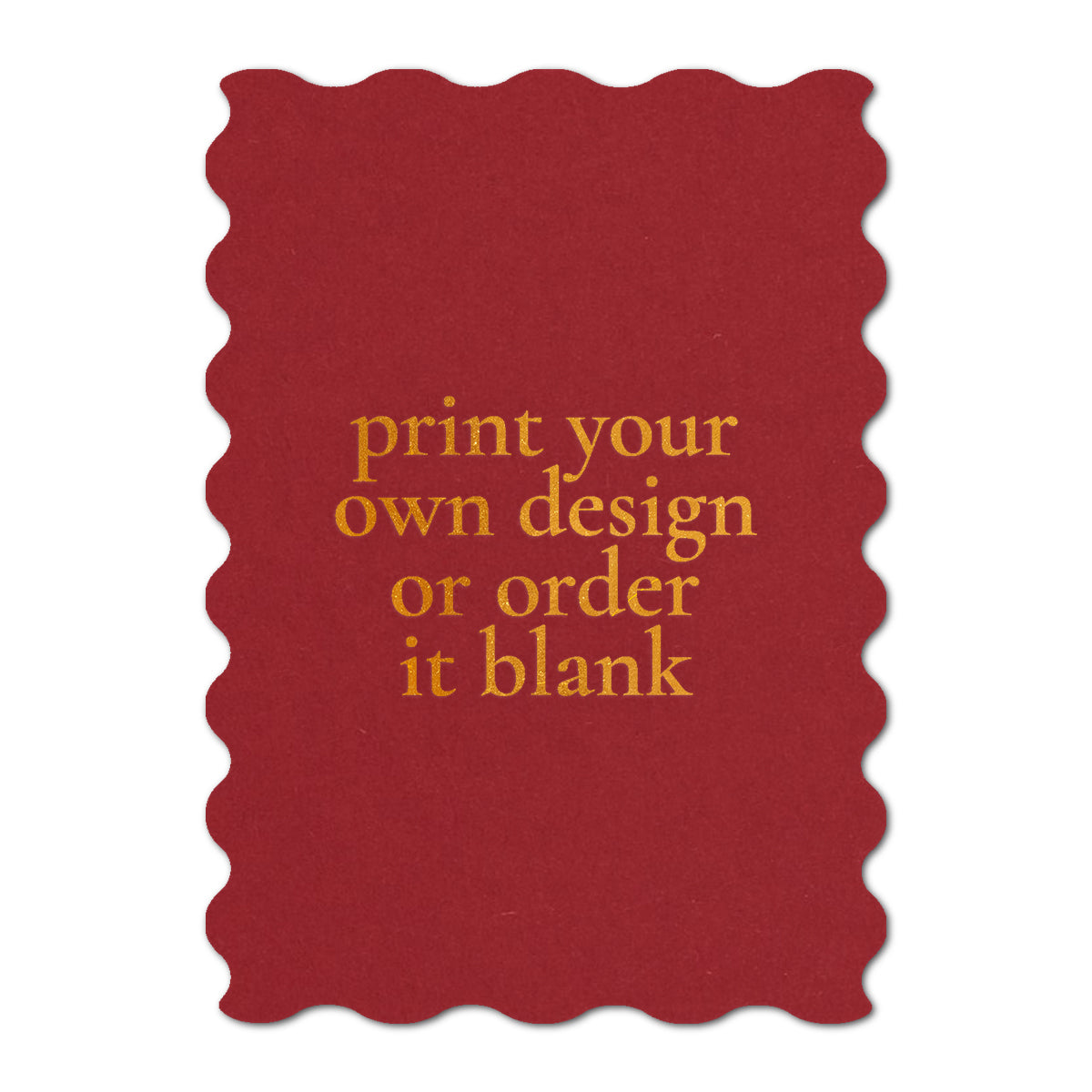 Custom Wedding Prints on Diecut Shaped Cardstock | Shape P231