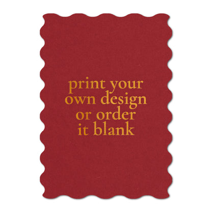 Custom Wedding Prints on Diecut Shaped Cardstock | Shape P231