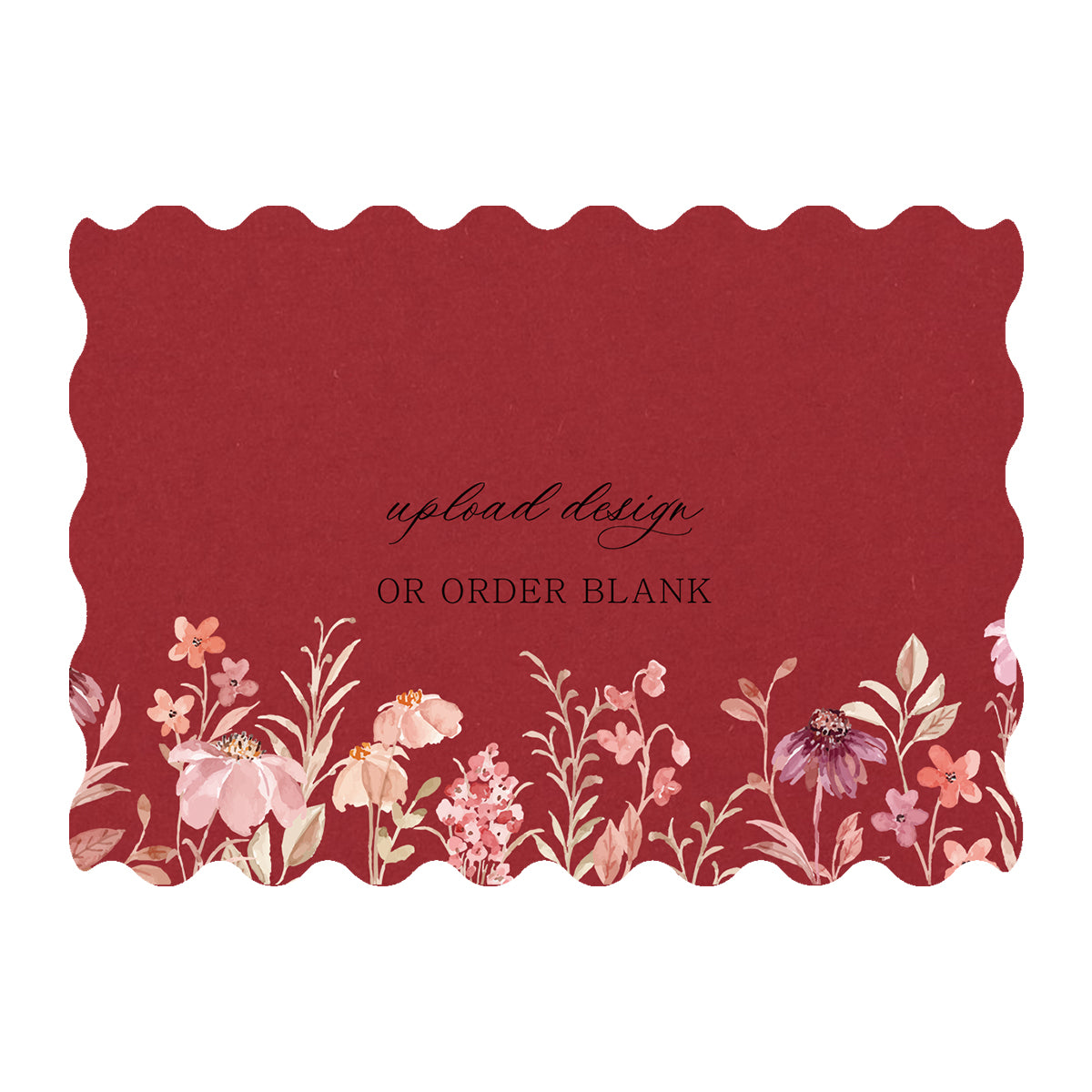 Custom Wedding Prints on Diecut Shaped Cardstock | Shape P231
