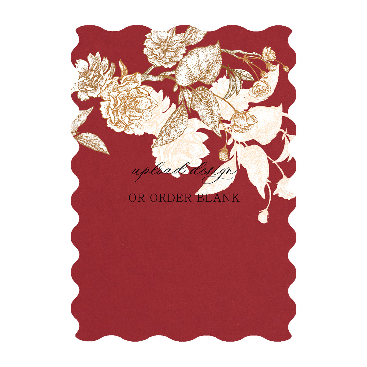Custom Wedding Prints on Diecut Shaped Cardstock | Shape P231