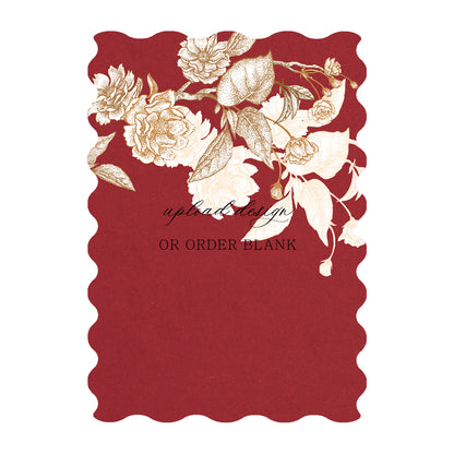 Custom Wedding Prints on Diecut Shaped Cardstock | Shape P231