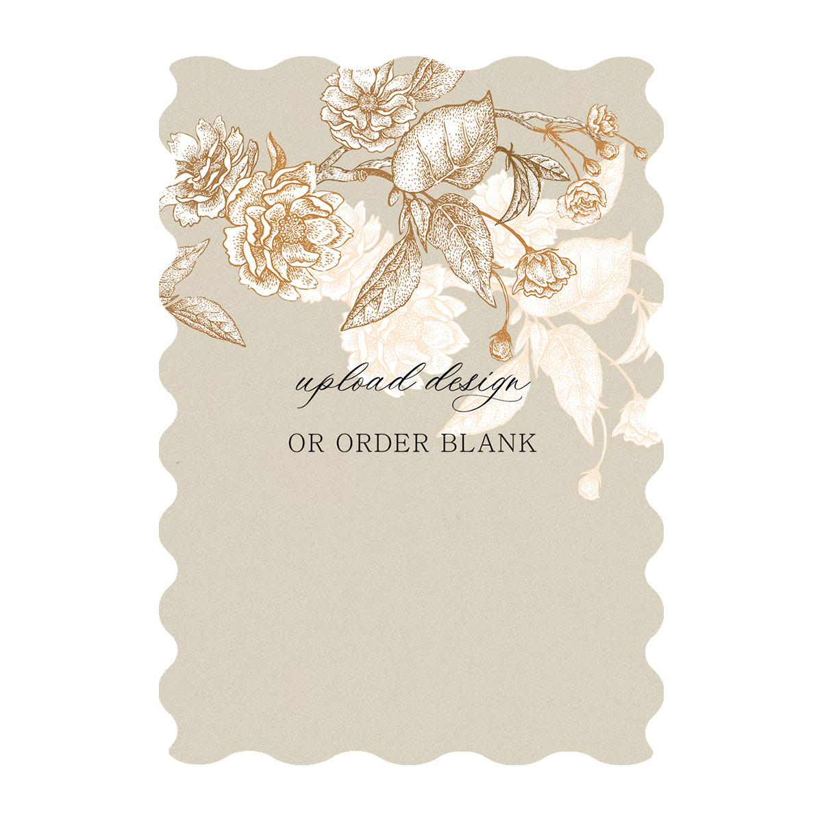 Custom Wedding Prints on Diecut Shaped Cardstock | Shape P231