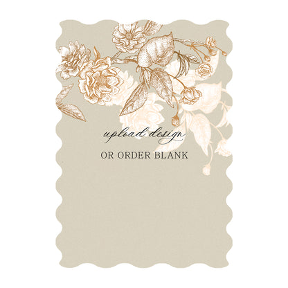 Custom Wedding Prints on Diecut Shaped Cardstock | Shape P231