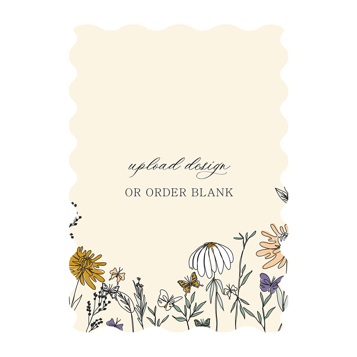 Custom Wedding Prints on Diecut Shaped Cardstock | Shape P231