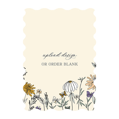 Custom Wedding Prints on Diecut Shaped Cardstock | Shape P231