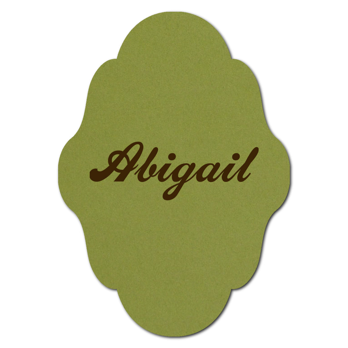 Individually Personalized Wedding Prints on Diecut Cardstock - Shape P232