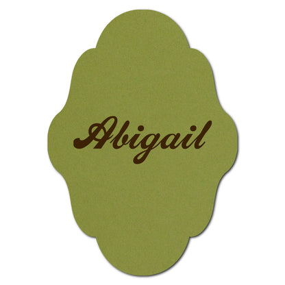 Individually Personalized Wedding Prints on Diecut Cardstock - Shape P232