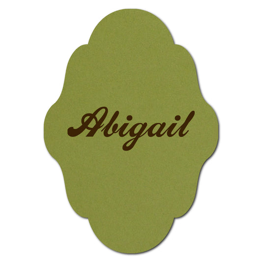 Individually Personalized Wedding Prints on Diecut Cardstock - Shape P232