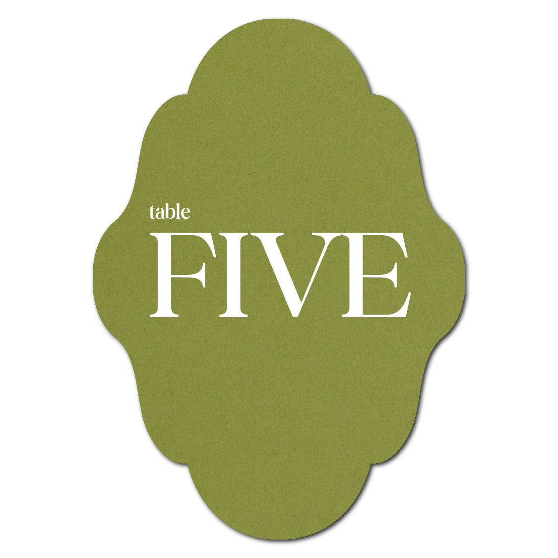 Individually Personalized Wedding Prints on Diecut Cardstock - Shape P232