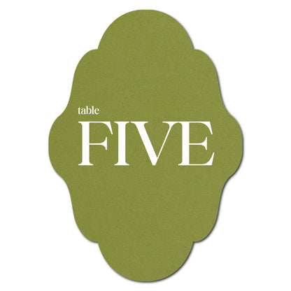 Individually Personalized Wedding Prints on Diecut Cardstock - Shape P232