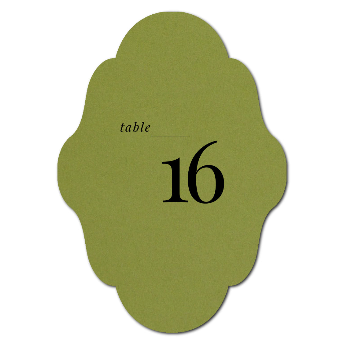 Individually Personalized Wedding Prints on Diecut Cardstock - Shape P232