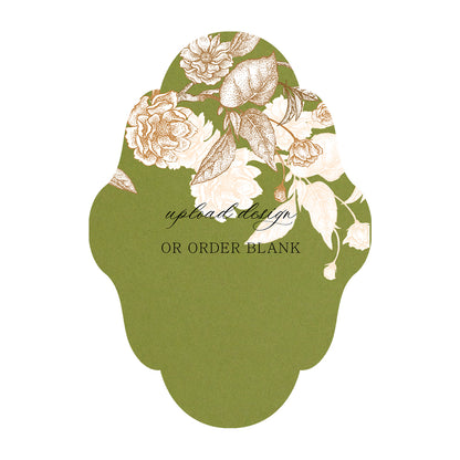 Custom Wedding Prints on Diecut Shaped Cardstock | Shape P232