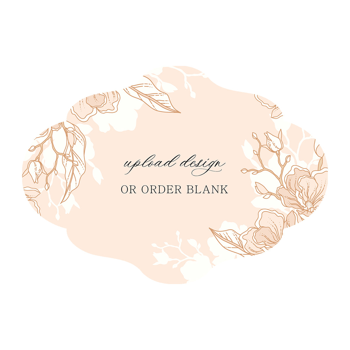 Custom Wedding Prints on Diecut Shaped Cardstock | Shape P232