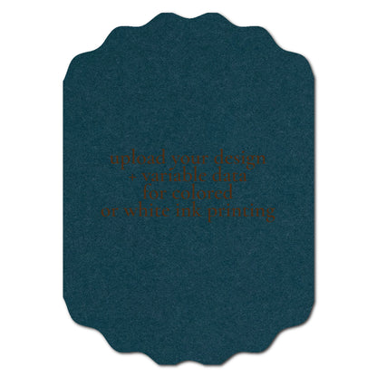 Individually Personalized Wedding Prints on Diecut Cardstock - Shape P233