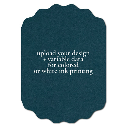 Individually Personalized Wedding Prints on Diecut Cardstock - Shape P233