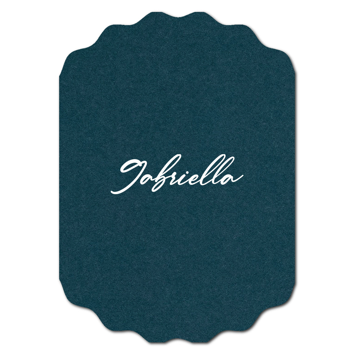 Individually Personalized Wedding Prints on Diecut Cardstock - Shape P233