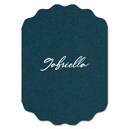 Individually Personalized Wedding Prints on Diecut Cardstock - Shape P233