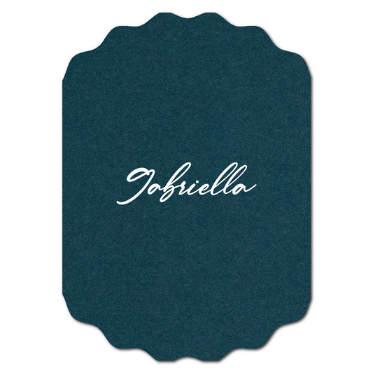 Individually Personalized Wedding Prints on Diecut Cardstock - Shape P233