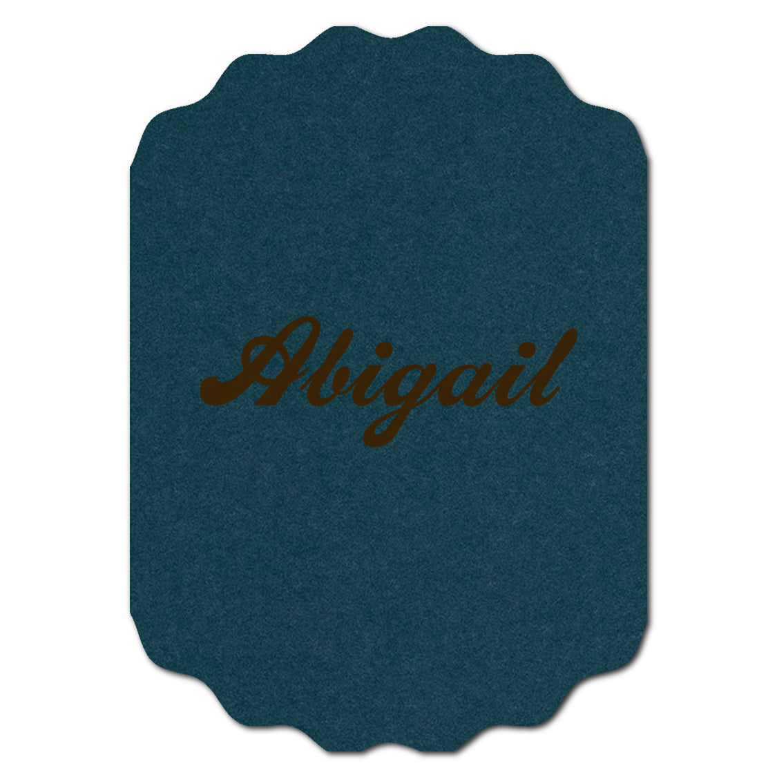 Individually Personalized Wedding Prints on Diecut Cardstock - Shape P233