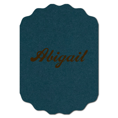Individually Personalized Wedding Prints on Diecut Cardstock - Shape P233