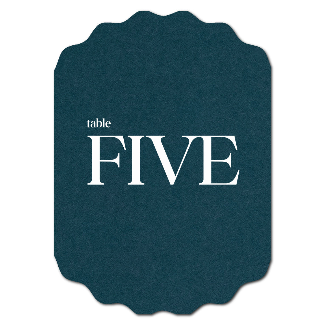 Individually Personalized Wedding Prints on Diecut Cardstock - Shape P233