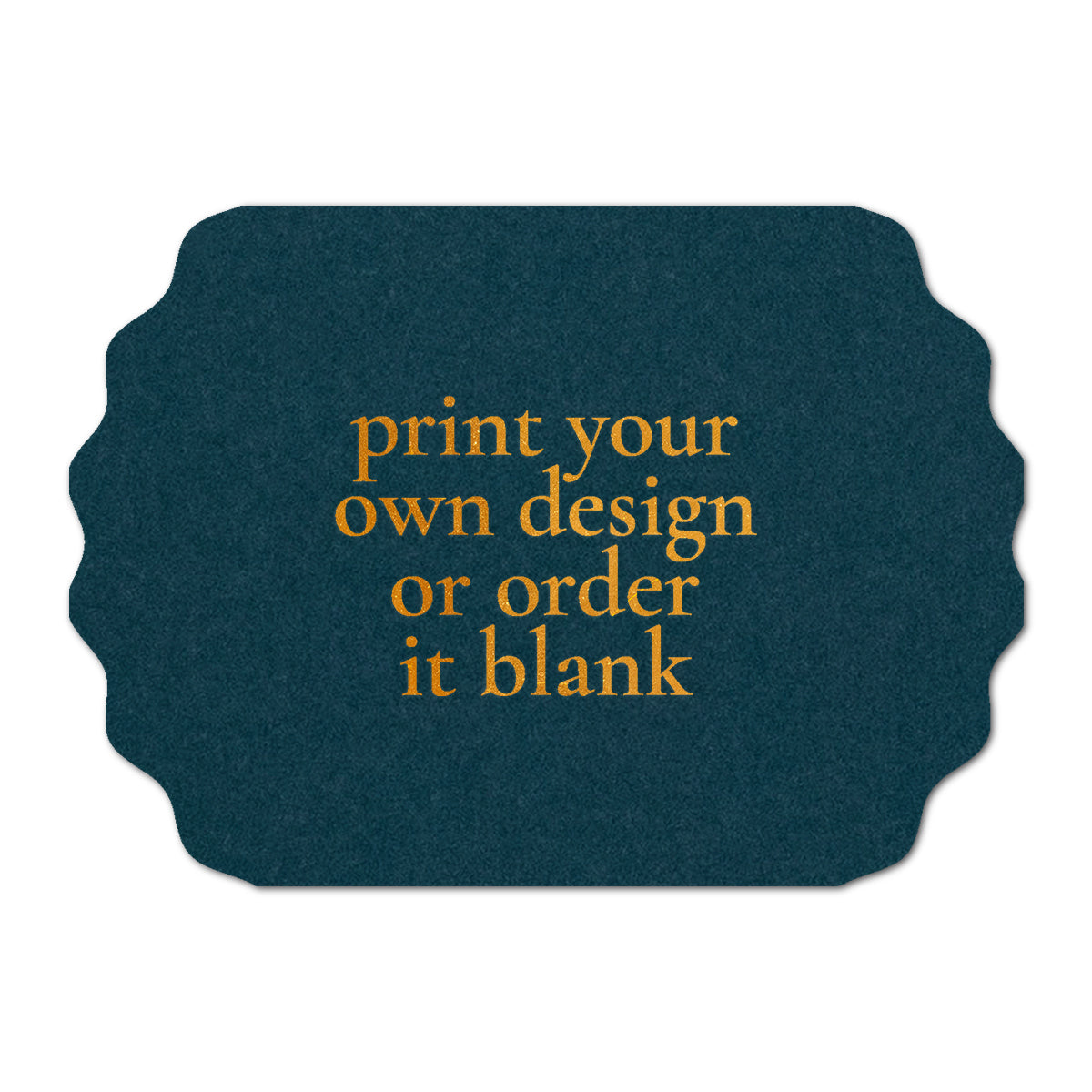 Custom Wedding Prints on Diecut Shaped Cardstock | Shape P233