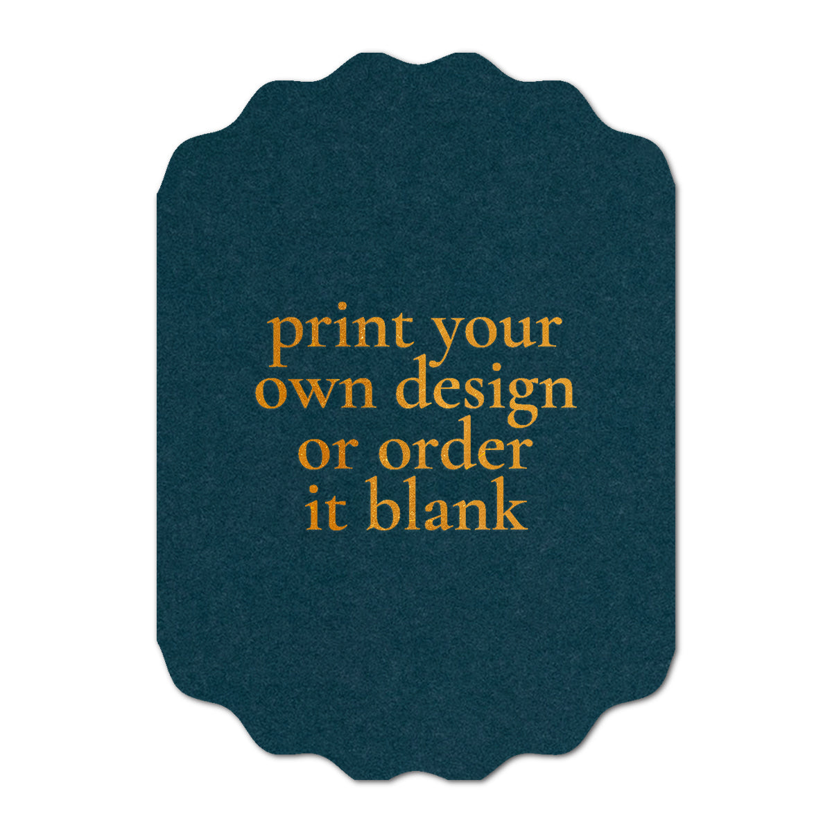 Custom Wedding Prints on Diecut Shaped Cardstock | Shape P233