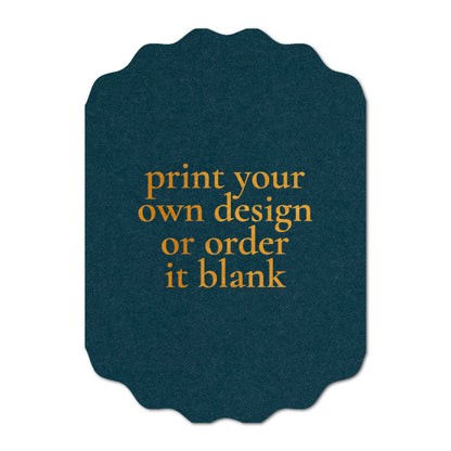 Custom Wedding Prints on Diecut Shaped Cardstock | Shape P233