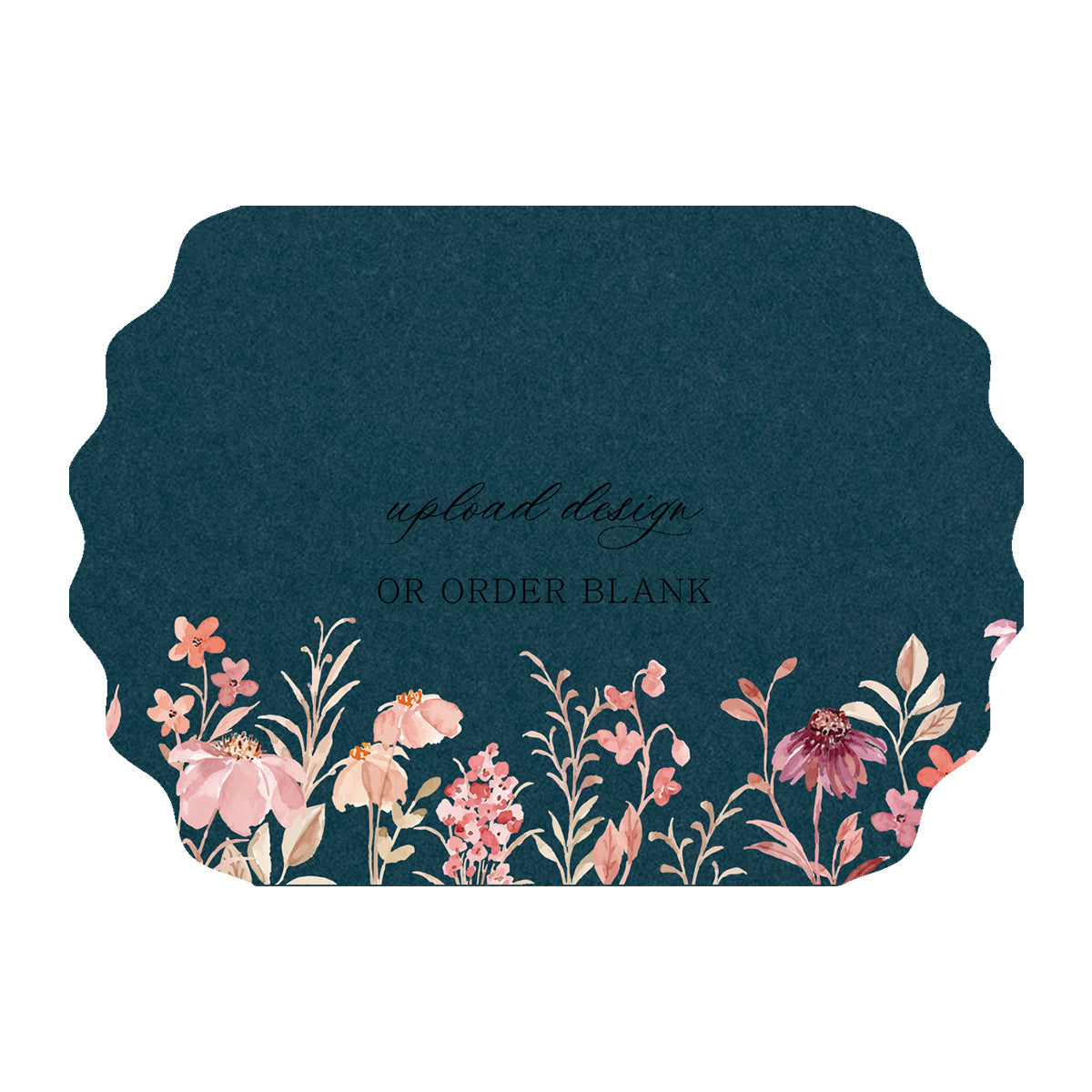 Custom Wedding Prints on Diecut Shaped Cardstock | Shape P233