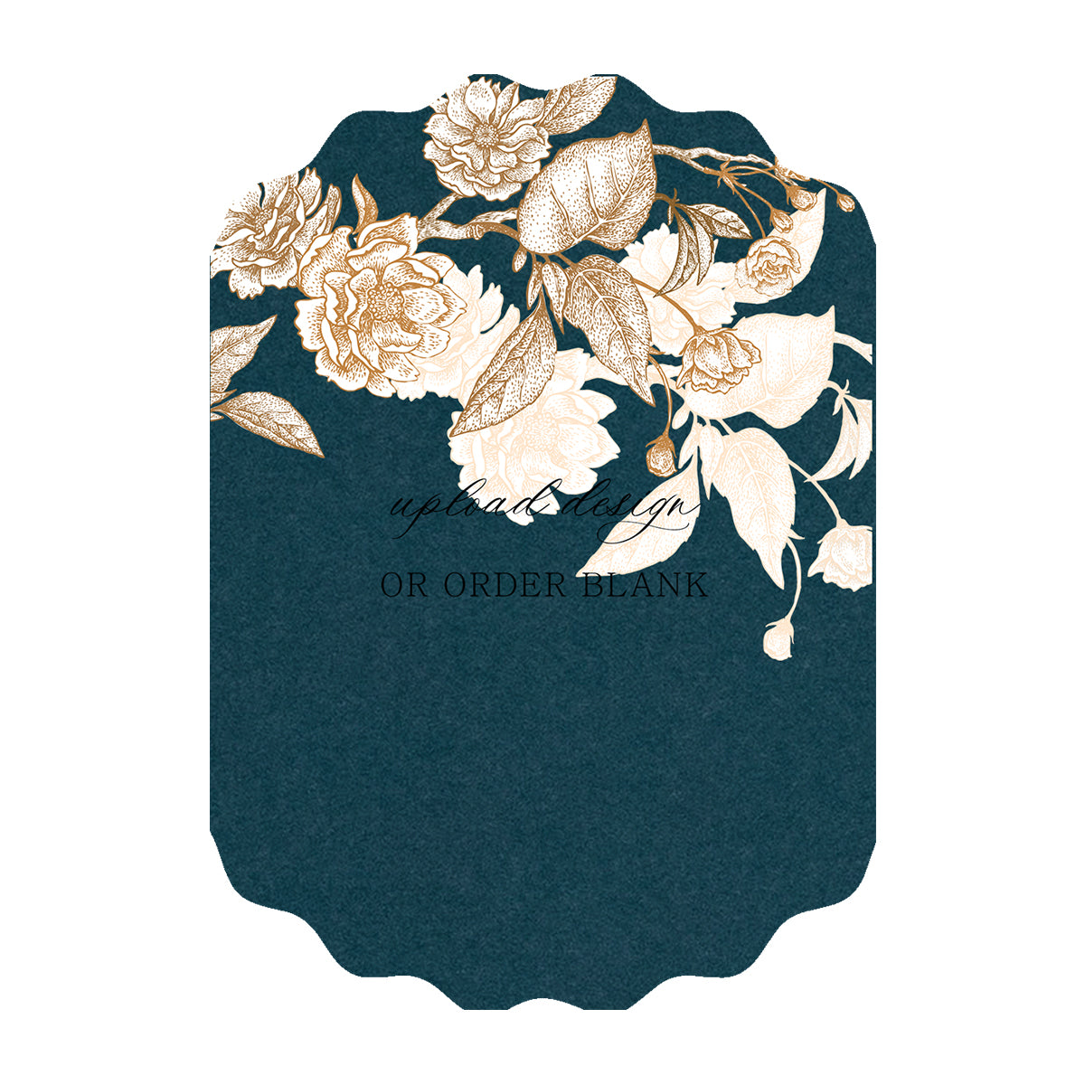 Custom Wedding Prints on Diecut Shaped Cardstock | Shape P233