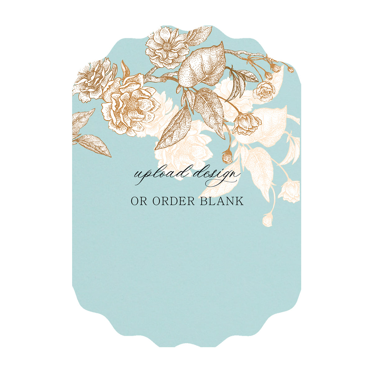 Custom Wedding Prints on Diecut Shaped Cardstock | Shape P233