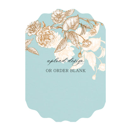 Custom Wedding Prints on Diecut Shaped Cardstock | Shape P233