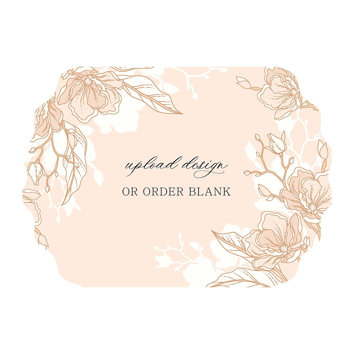 Custom Wedding Prints on Diecut Shaped Cardstock | Shape P233