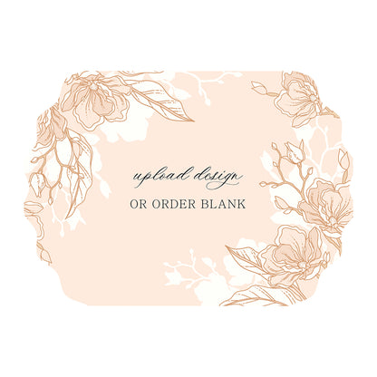 Custom Wedding Prints on Diecut Shaped Cardstock | Shape P233