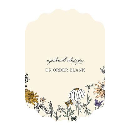 Custom Wedding Prints on Diecut Shaped Cardstock | Shape P233