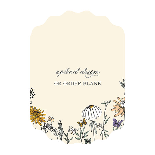 Custom Wedding Prints on Diecut Shaped Cardstock | Shape P233