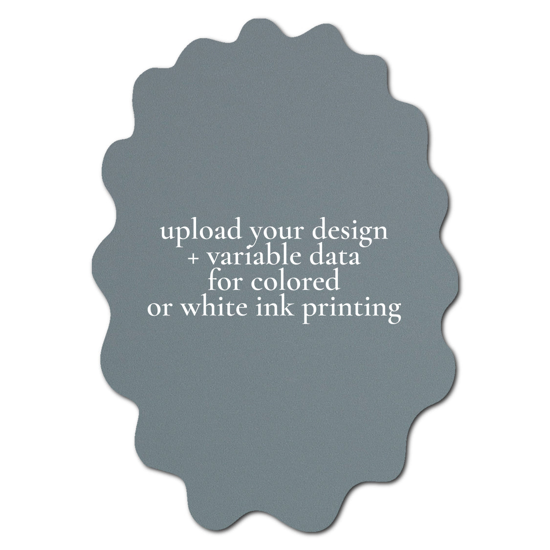 Individually Personalized Wedding Prints on Diecut Cardstock - Shape P234