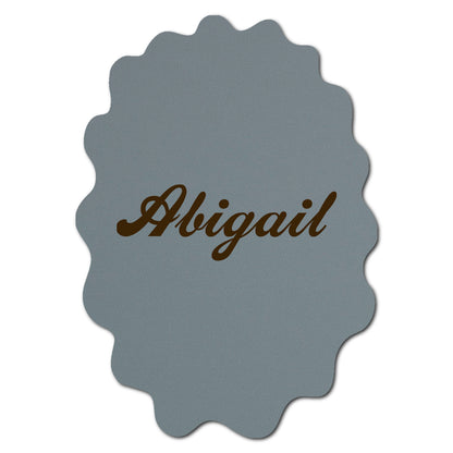 Individually Personalized Wedding Prints on Diecut Cardstock - Shape P234