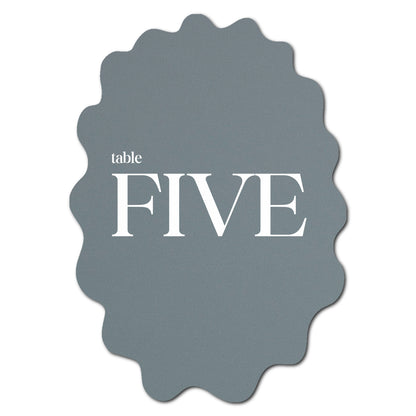 Individually Personalized Wedding Prints on Diecut Cardstock - Shape P234