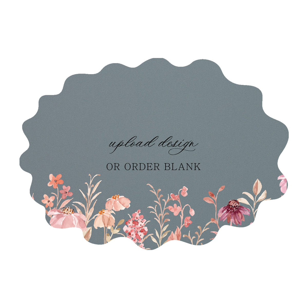 Custom Wedding Prints on Diecut Shaped Cardstock | Shape P234
