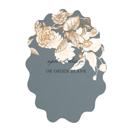 Custom Wedding Prints on Diecut Shaped Cardstock | Shape P234