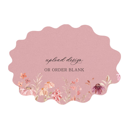 Custom Wedding Prints on Diecut Shaped Cardstock | Shape P234