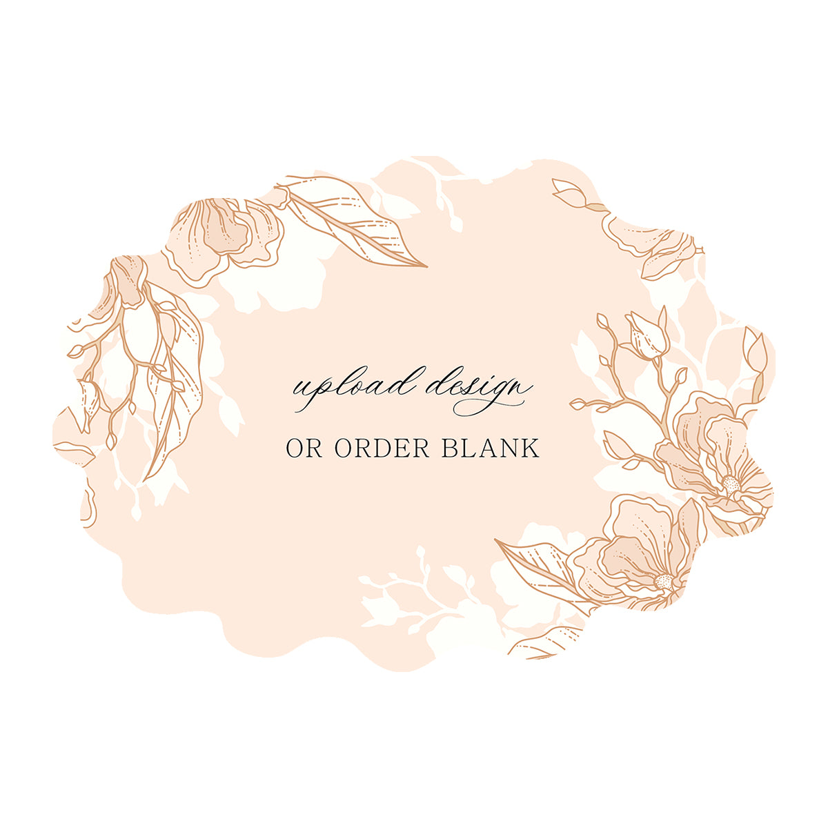 Custom Wedding Prints on Diecut Shaped Cardstock | Shape P234