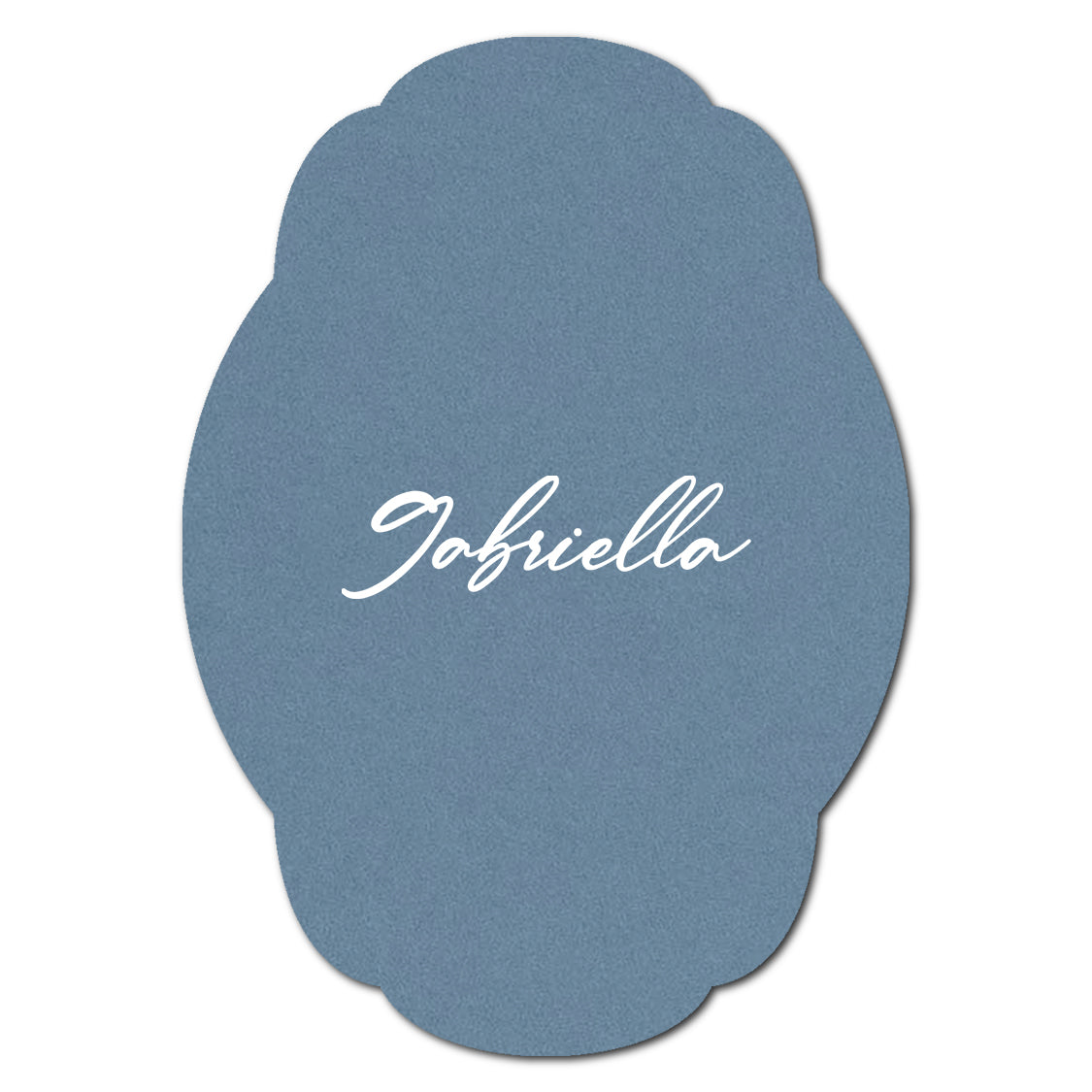 Individually Personalized Wedding Prints on Diecut Cardstock - Shape P235