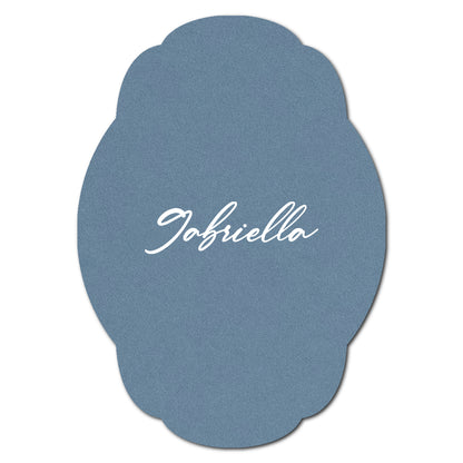 Individually Personalized Wedding Prints on Diecut Cardstock - Shape P235