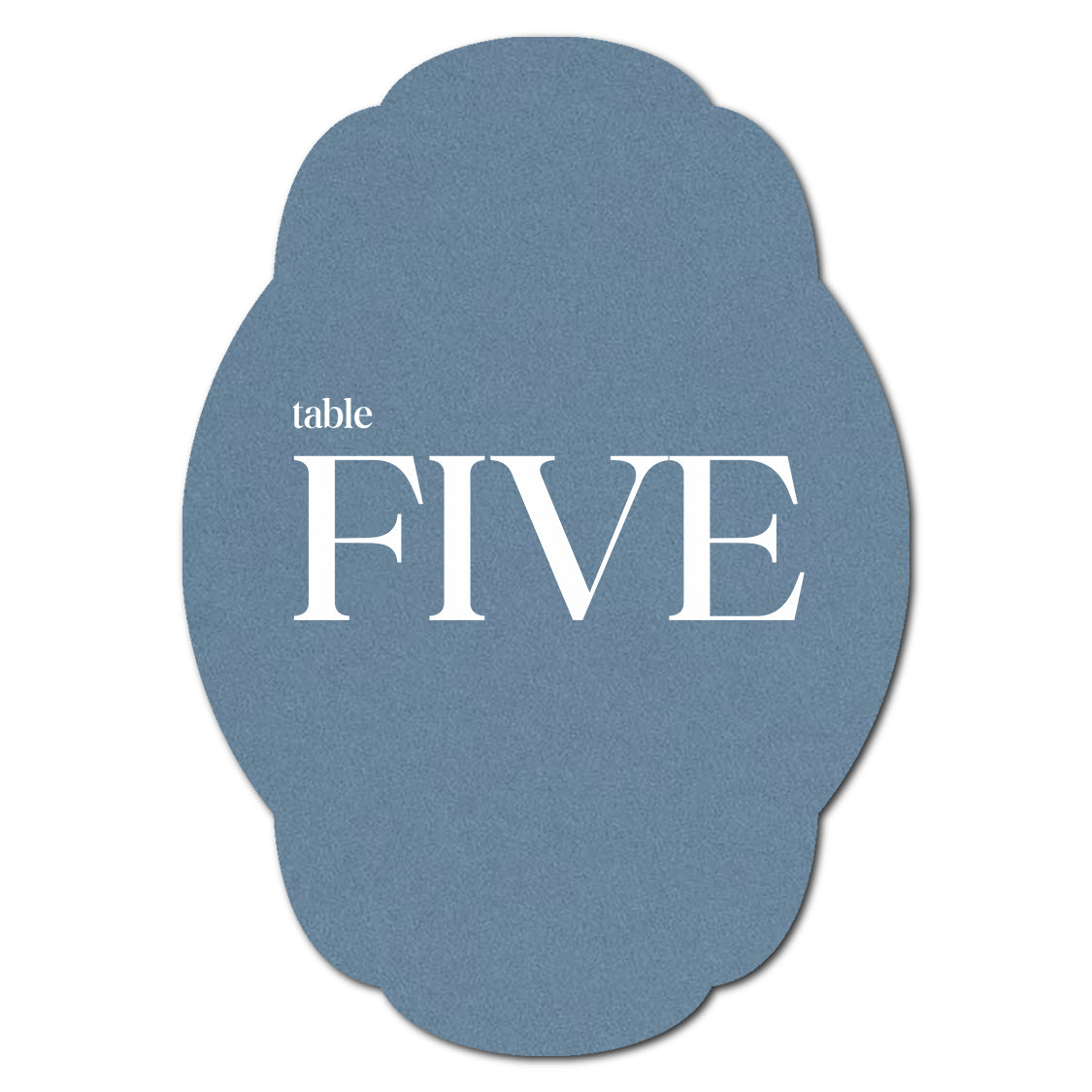Individually Personalized Wedding Prints on Diecut Cardstock - Shape P235