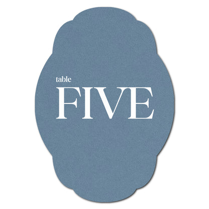 Individually Personalized Wedding Prints on Diecut Cardstock - Shape P235